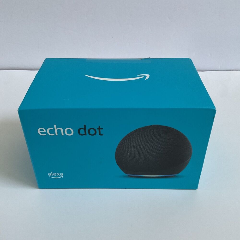 Amazon Echo Dot 4th Gen Alexa Smart Speaker Voice Media Device Charcoal Black